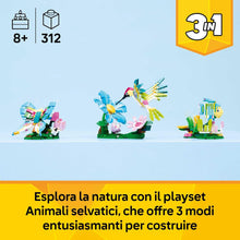 Carica l'immagine nel visualizzatore di Gallery, LEGO CREATOR Adorabili animali: colibrì variopinto 31384