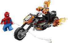 Carica l'immagine nel visualizzatore di Gallery, LEGO MARVEL Spider-Man vs. Ghost Rider in motocicletta 76335