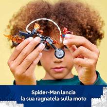 Carica l'immagine nel visualizzatore di Gallery, LEGO MARVEL Spider-Man vs. Ghost Rider in motocicletta 76335