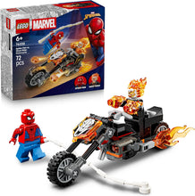Carica l'immagine nel visualizzatore di Gallery, LEGO MARVEL Spider-Man vs. Ghost Rider in motocicletta 76335