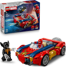 Carica l'immagine nel visualizzatore di Gallery, LEGO MARVEL Auto di Spider-Man vs. Venomized Wolverine 76336