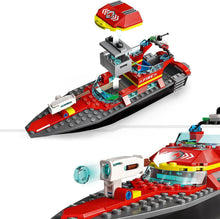 Carica l'immagine nel visualizzatore di Gallery, LEGO CITY Barca di soccorso antincendio 60373
