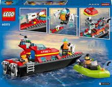 Carica l'immagine nel visualizzatore di Gallery, LEGO CITY Barca di soccorso antincendio 60373