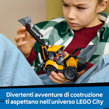 Carica l'immagine nel visualizzatore di Gallery, LEGO CITY Scavatrice da cantiere gialla 60480