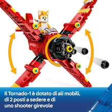 Carica l'immagine nel visualizzatore di Gallery, LEGO SONIC Tornado-1 di Tails 77119