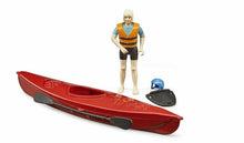 Carica l'immagine nel visualizzatore di Gallery, BRUDER Kayak bworld con personaggio 63155