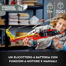 Carica l'immagine nel visualizzatore di Gallery, LEGO TECHNIC Elicottero di Salvataggio Airbus H175 42145