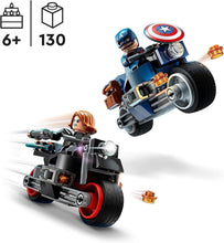 Carica l'immagine nel visualizzatore di Gallery, LEGO MARVEL Motociclette di Black Widow e Captain America 76260
