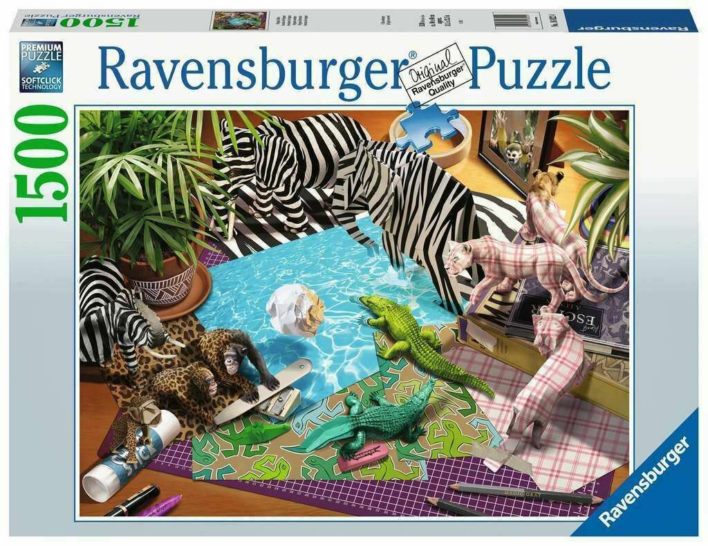 RAVENSBURGER PUZZLE 1500 PEZZI Avventure di Origami 16822