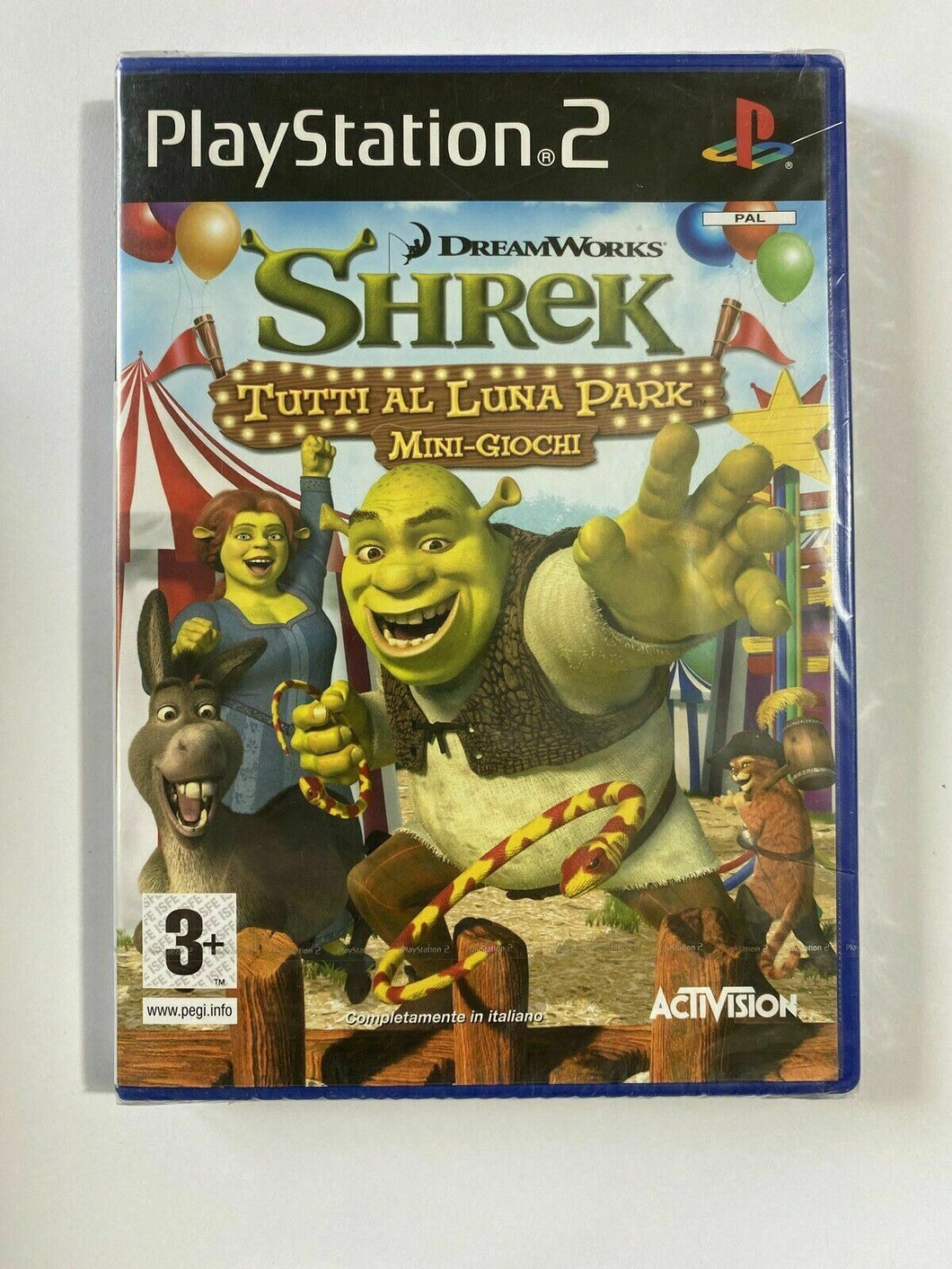 SHREK TUTTI AL LUNA PARK PS2 MINI GIOCHI italiano sigillato