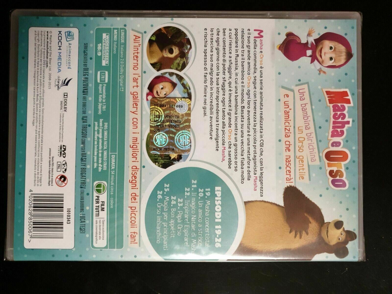 Masha E Orso Include Episodi Dvd Nuovo – Mattoncino Matto