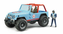 Carica l'immagine nel visualizzatore di Gallery, BRUDER JEEP Cross Country Racer Blue con Pilota 02541
