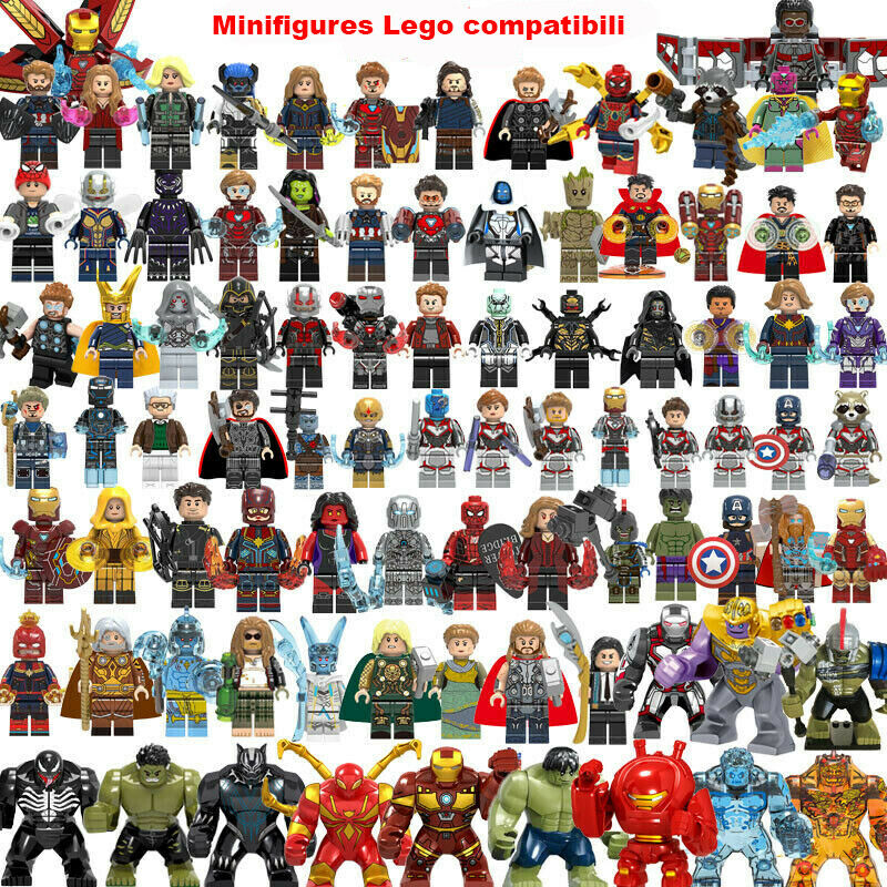 MINIFIGURE MARVEL LEGO COMPATIBILI