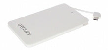 Carica l'immagine nel visualizzatore di Gallery, POWER BANK 2600mAh 5V 1A BIANCO PER MICRO USB-B o LIGHTNING GROOVY
