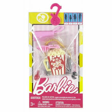 Carica l'immagine nel visualizzatore di Gallery, BARBIE Set Accessori: Cinema Notte Pop Corn Borsa Gioielli DWD71 MATTEL
