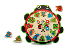 Carica l'immagine nel visualizzatore di Gallery, FATTO DI LEGNO Orologio Coccinella TEOREMA gioco in legno educativo 40527
