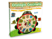 Carica l'immagine nel visualizzatore di Gallery, FATTO DI LEGNO Orologio Coccinella TEOREMA gioco in legno educativo 40527
