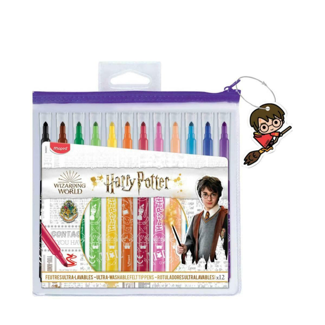 HARRY POTTER Pennarelli ultra lavabili 12 colori MAPED