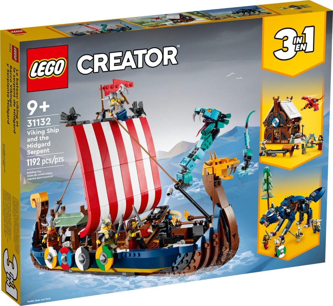 LEGO CREATOR Nave Vichinga e Jörmungandr 31132