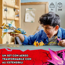Carica l'immagine nel visualizzatore di Gallery, LEGO NINJAGO Il Jet Dragone d'oro di Zane 71770
