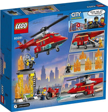 Carica l&#39;immagine nel visualizzatore di Gallery, LEGO CITY Elicottero Antincendio 60281
