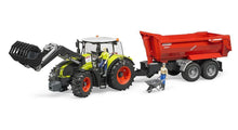 Carica l&#39;immagine nel visualizzatore di Gallery, Trattore Claas Axion 950 con Benna BRUDER 03013
