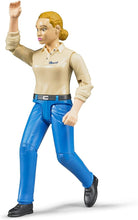 Carica l&#39;immagine nel visualizzatore di Gallery, BRUDER Donna, pelle chiara, con blue jeans 60408
