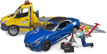 Carica l'immagine nel visualizzatore di Gallery, BRUDER MB Sprinter Trasporto BRUDER Roadster con luci e suono 02675
