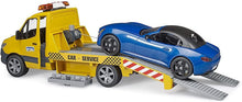 Carica l'immagine nel visualizzatore di Gallery, BRUDER MB Sprinter Trasporto BRUDER Roadster con luci e suono 02675

