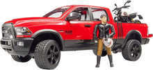 Carica l'immagine nel visualizzatore di Gallery, BRUDER RAM 2500 Power Wagon con Ducati Scrambler Desert Sled 02502
