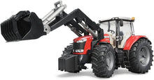 Carica l'immagine nel visualizzatore di Gallery, BRUDER Trattore Massey Ferguson 7600 con benna 03047
