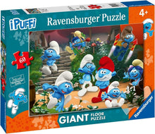 Carica l'immagine nel visualizzatore di Gallery, RAVENSBURGER PUZZLE GIANT 60pz I Puffi - Puffiamo insieme! 03137
