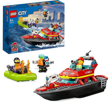 Carica l'immagine nel visualizzatore di Gallery, LEGO CITY Barca di soccorso antincendio 60373
