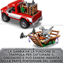 Carica l'immagine nel visualizzatore di Gallery, LEGO JURASSIC WORLD La cattura dei Velociraptor Blue e Beta 76946
