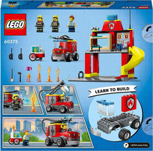 Carica l'immagine nel visualizzatore di Gallery, LEGO CITY Caserma dei pompieri e autopompa 60375
