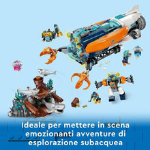 Carica l&#39;immagine nel visualizzatore di Gallery, LEGO CITY Sottomarino per esplorazioni abissali 60379
