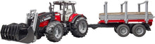 Carica l'immagine nel visualizzatore di Gallery, BRUDER Massey Ferguson 7480 con caricatore frontale 02046
