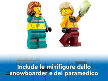 Carica l'immagine nel visualizzatore di Gallery, LEGO CITY Ambulanza di emergenza e snowboarder 60403
