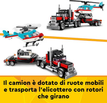 Carica l'immagine nel visualizzatore di Gallery, LEGO CREATOR Autocarro con elicottero 31146
