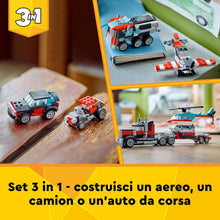 Carica l'immagine nel visualizzatore di Gallery, LEGO CREATOR Autocarro con elicottero 31146

