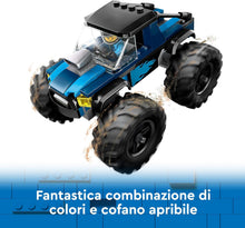 Carica l'immagine nel visualizzatore di Gallery, LEGO CITY Monster Truck blu 60402
