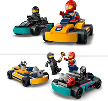 Carica l&#39;immagine nel visualizzatore di Gallery, LEGO CITY Go-kart e piloti 60400
