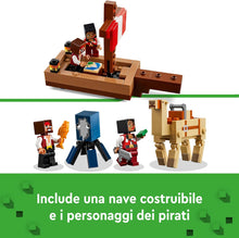 Carica l&#39;immagine nel visualizzatore di Gallery, LEGO MINECRAFT Il viaggio del galeone dei pirati 21259
