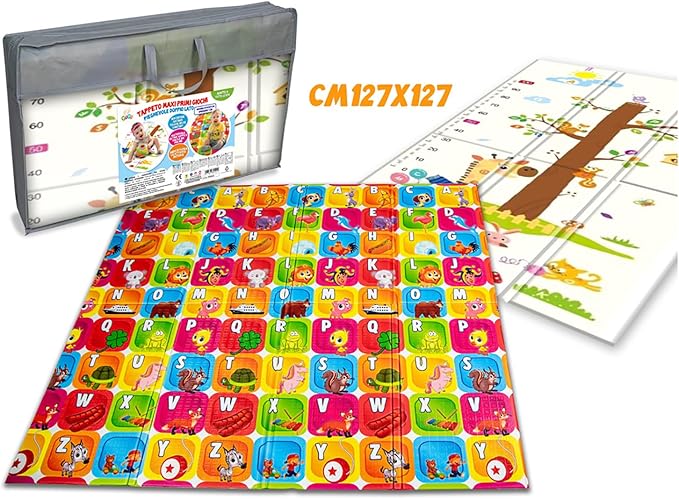 GOGO Tappeto primi giochi pieghevole 127x127 cm TEOREMA 80122