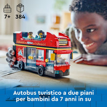 Carica l&#39;immagine nel visualizzatore di Gallery, LEGO CITY Autobus turistico rosso a due piani 60407
