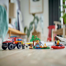 Carica l&#39;immagine nel visualizzatore di Gallery, LEGO CITY Fuoristrada antincendio e gommone di salvataggio 60412
