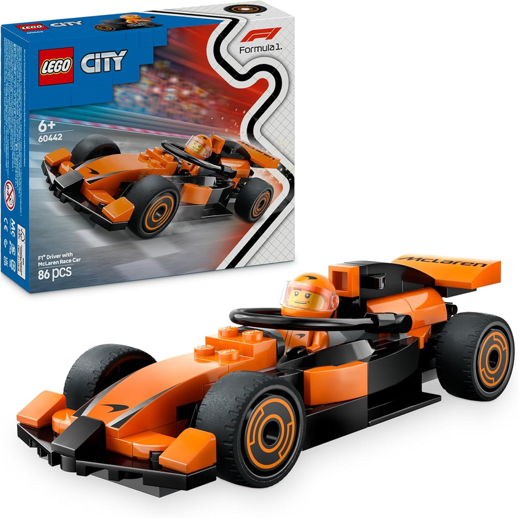 LEGO CITY Pilota e monoposto McLaren F1 60442