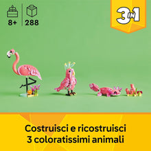 Carica l&#39;immagine nel visualizzatore di Gallery, LEGO CREATOR Animali selvatici: fenicottero rosa 31170
