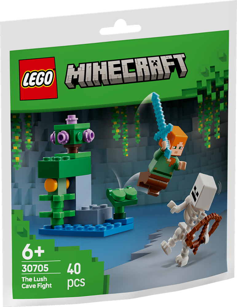 LEGO POLYBAG Minecraft - Duello nella grotta lussureggiante 30705