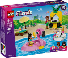 Carica l'immagine nel visualizzatore di Gallery, LEGO FRIENDS Pool Party con unicorno e fenicottero 42658
